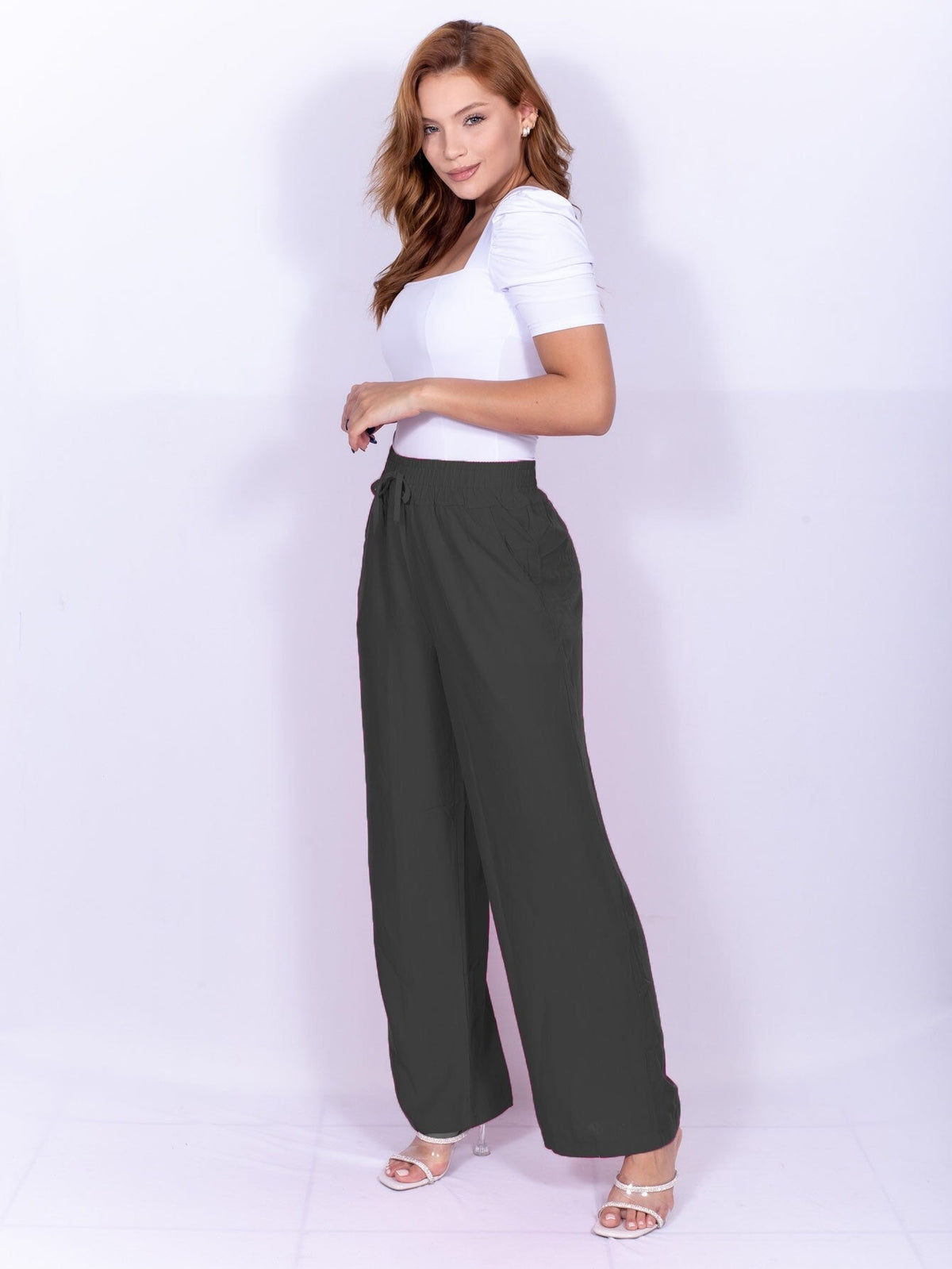 Calça Feminina Pantalona De Viscolinho